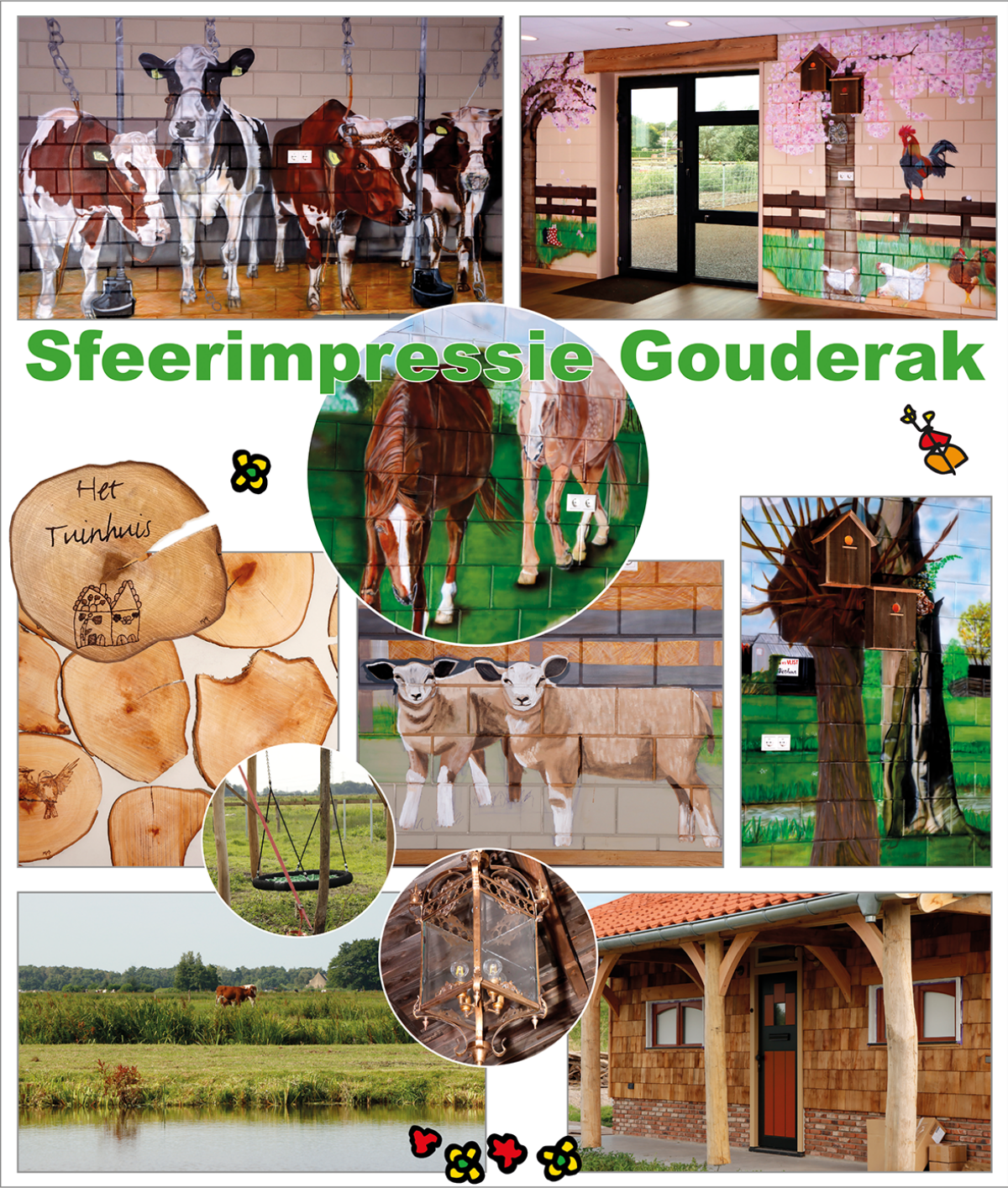 Collage Gouderak wit